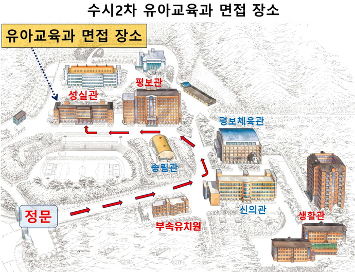 수시2차 면접장소
